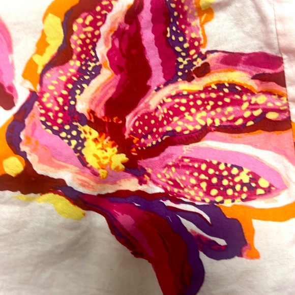 Eloquii Pink Floral Puff Sleeve Blouse - Picture 3 of 5